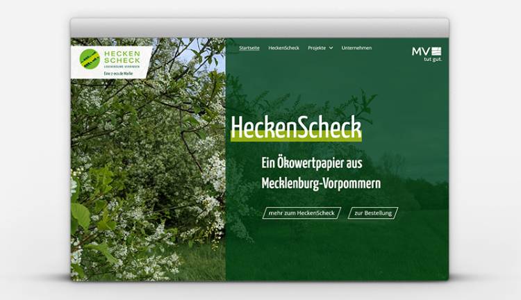 Darstellung Startseite von der Seite Heckenscheck